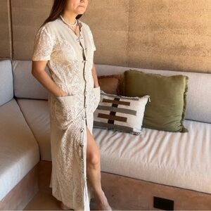 Sun Seeker Linen Maxi Dress